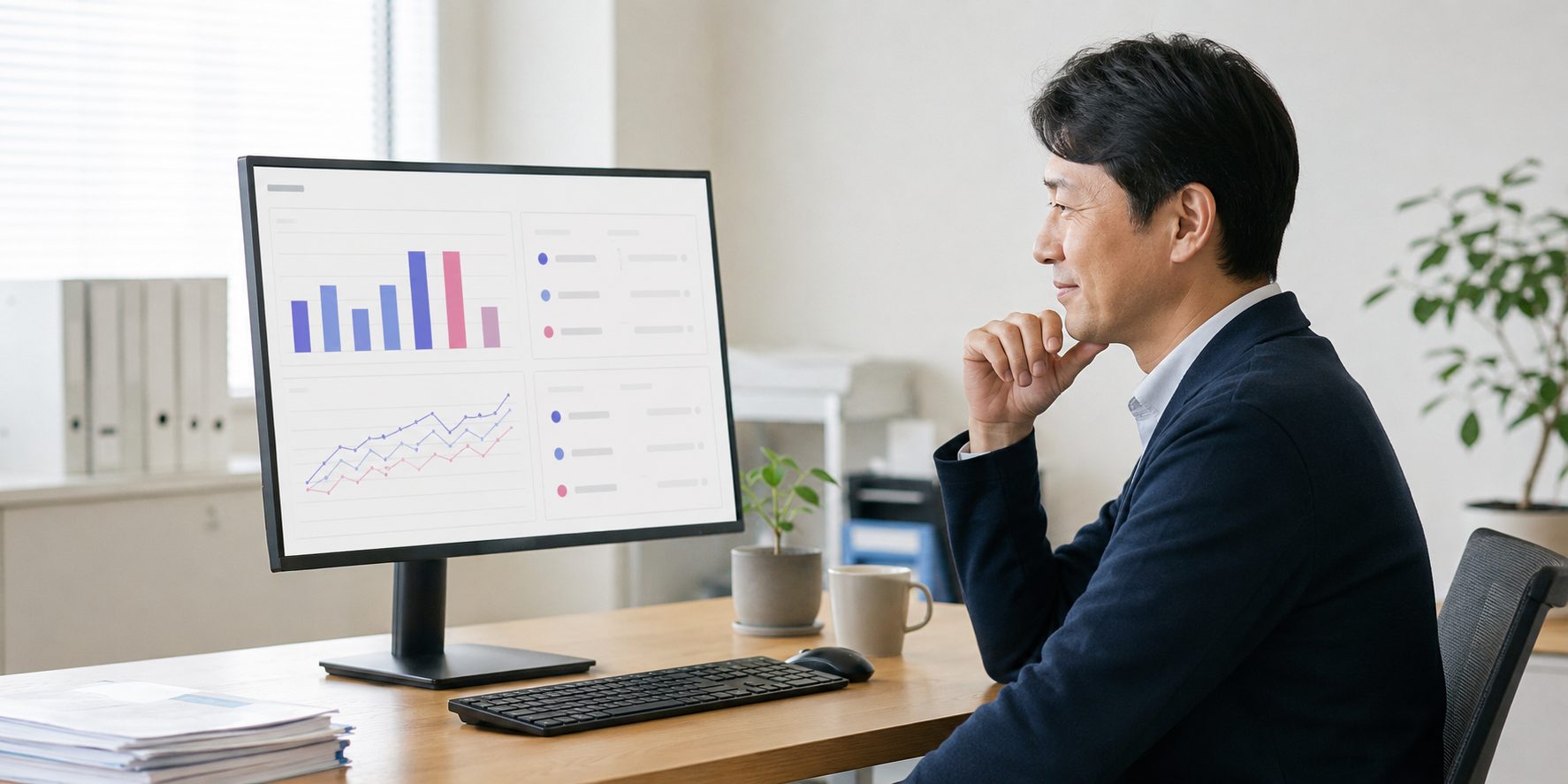 毎月の集計が自動でグラフになる、内製した業務ダッシュボード